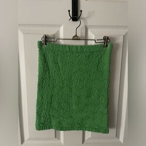 🆕 Women’s Cellecci Green Crochet Boho Skirt Size medium